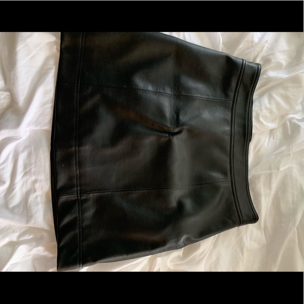 Leather skirt